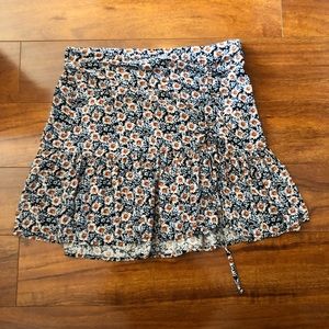 Floral miniskirt